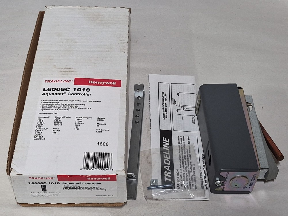 Honeywell/Resideo L6006C1018 Aquastat Hi/Lo Boiler Limit Controller Nos