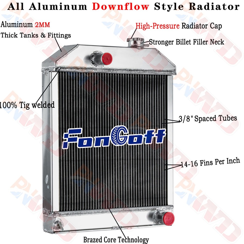 Radiator For Ford New Holland 340 445 535 4100 4500 4600 5000 5600 C5NN8005SE