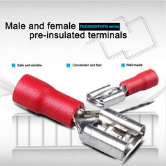 Insulated Crimp Terminals Electrical Wire Connectors Spade Ring Butt
