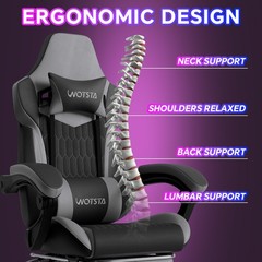 Gaming Chair with Footrest,High Back Gaming Chairs Ergonomic Office Gamer Chair