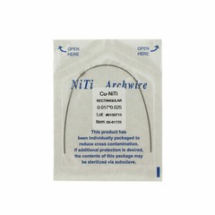 Dental Orthodontic Cu NiTi Copper Nickel Titanium Arch Wire Rectangular Round