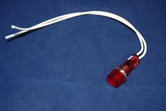 10Pcs 120V AC/DC 10mm RED Mini LED Pilot Lights CYLINDRICAL Cap with wire USKY3