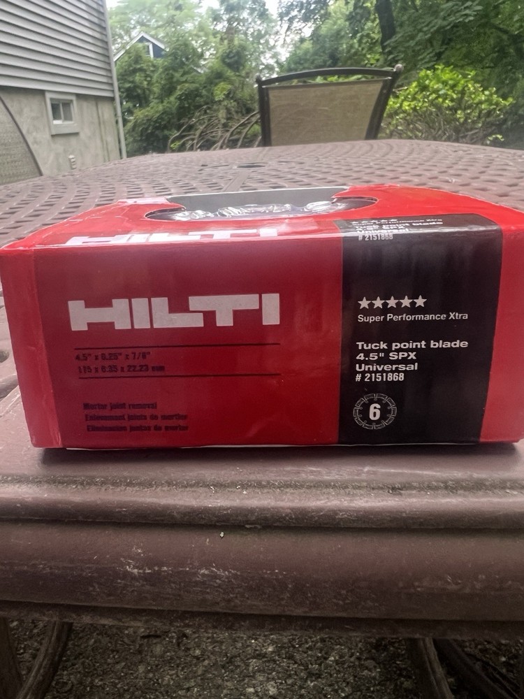 HILTI SPX TUCK POINT DIAMOND BLADE Tuck point blade 4.5″ – 6 Blades #2151868