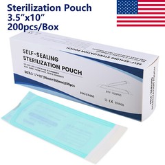Lots 3.5″ x 10″ Dental Sterilization Pouches Sterilizer Autoclave Bags Tool Nail