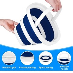 1 Gallon BPA-Free Silicone Collapsible Utility Bucket