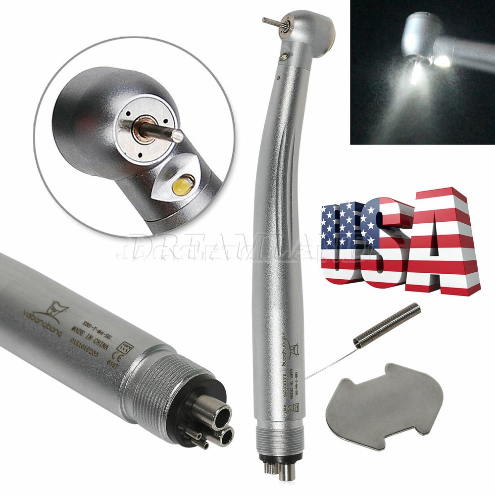 1-10*Dental High Speed Fiber E-generator LED Handpiece 2/4Hole J#B2