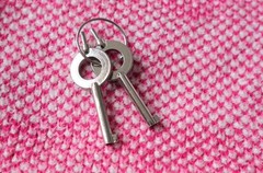 Pink and Silver 2 Tone Professional Grade Double Locking Steel Handcuffs W/ Keys