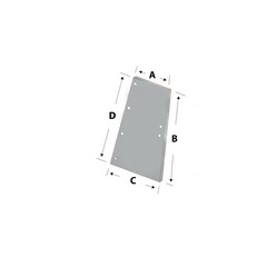 Cab Glass Rear Quarter Window RH or LH Fits International 886 1486 986 1586 1086