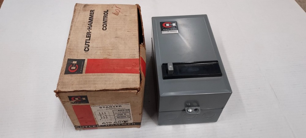 Vintage Cutler Hammer A10 AG0E Starter NOS, size 00 , 208v , NEMA 1