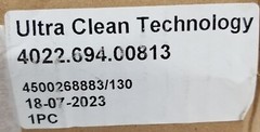 Ultra Clean Technology 4022.694.00813 ASML Diaphragm Valve GTC Products C40 NEW