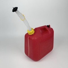 Rare Wedco 2.5 Gallon W220 Red Plastic Gas Can W/ Built-in Sight Glass New Spout