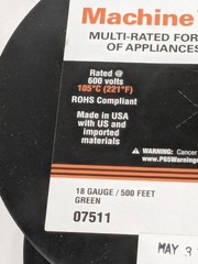 EastPenn Building Wire: 18 AWG, PVC , Stranded Core, 500’L 07511