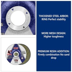 71878 4 Inch Grinding Wheels Depressed Center 1/4 Inch 5/8 Inch