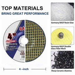 71878 4 Inch Grinding Wheels Depressed Center 1/4 Inch 5/8 Inch
