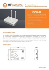 APsystems ECU-R Energy Communication Unit and Gateway Residential Monitoring