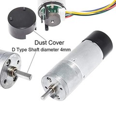Encoder Metal Gearmotor 12V DC High Speed 130RPM Gear Motor with Encoder for …