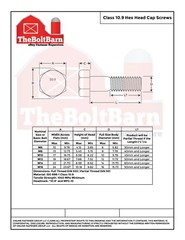 M6-1.0 Class 10.9 Hex Cap Screws Bolt COARSE Thread USS Zinc (Pick Length & Qty)