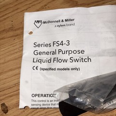 McDonnell & Miller FS4-3 General Purpose Liquid Flow Switch 160 PSI