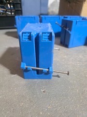 1 Gang New Work Electrical Switch Outlet Box 3.44″ Deep 23 cu in ETL Blue