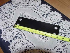 Steel Plate 2 1/2″ X 8″ X 0.190 ” Pre-Drilled 4 Holes, Primed and Painted Black
