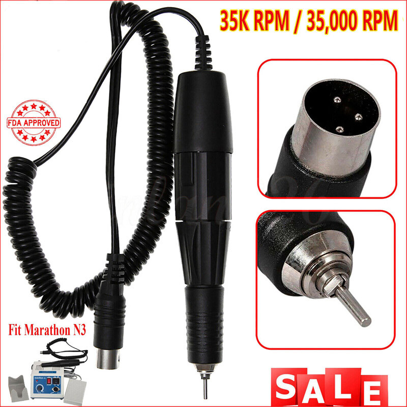 Dental Lab Electric Micromotor Polishing Handpiece Fit Marathon 35K RPM JEWELRY