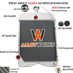 3-Row Aluminum Radiator Replacement For Ford 8N 9N 2N Models 8N8005 86551430