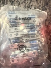 Izzy Lugs i62-14 Copper Compression Lug, #6 stranded 2 hole 1/4″ hole BAG OF 50