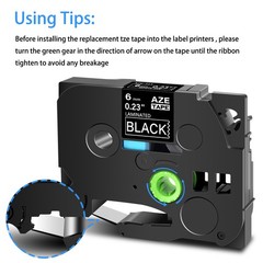10x TZ-531 TZe-531 Black on Blue 12mm Label Tape Fit For Brother PT-D200MA