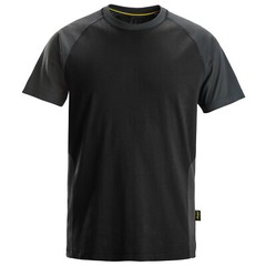 Mens Snickers Workwear Two Coloured T-Shirt Combo Top Black Red Blue 2550 S-XXXL
