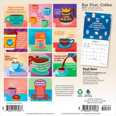 But First, Coffee | 2027 7×14″ (Hanging) Monthly Mini Wall Calendar