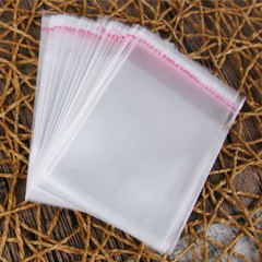 100pcs Plastic Clear Transparent OPP Self Adhesive Seal Bag Resealable Poly Bags