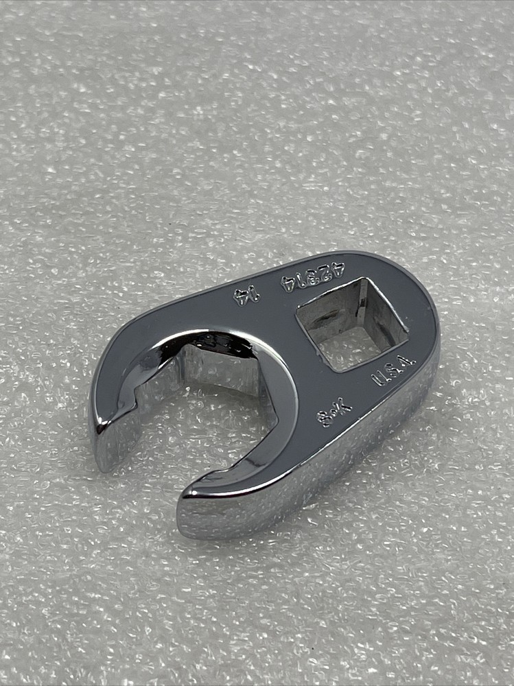14mm SK Tools Flare Nut Crowfoot Wrench, 3/8” Drive, 6 Point, USA Made, 42314