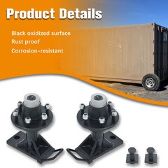 Labwork 6×5.5 Lug Bolt-On Spindle Kit Shipping Container Wheels with Handle