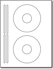 16 Printable CD Labels – Matte White Stickers for Inkjet & Laser Printers