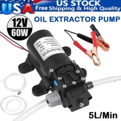 60W Electric Fuel Transfer Pump 12 Volt Oil Extractor Kerosene Car Tractor Truck