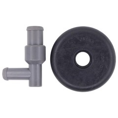 MOTOKU PCV Valve and Grommet for Dodge Dakota Durango Ram 0.25 inches, Black