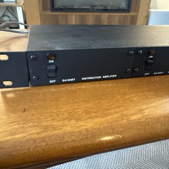 Pelco DA104DT Distribution Amplifiers (2) In A Rack Mount Untested Both Power On