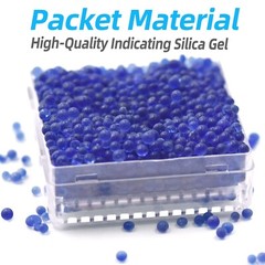 45 Gram 2 Pack Hard Plastic Silica Gel Desiccant Reusable Canister Blue to Pink