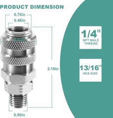 J-47912-QC 5869-1 Fuel System Coupler Fitting For Detroit Cummins Caterpillar