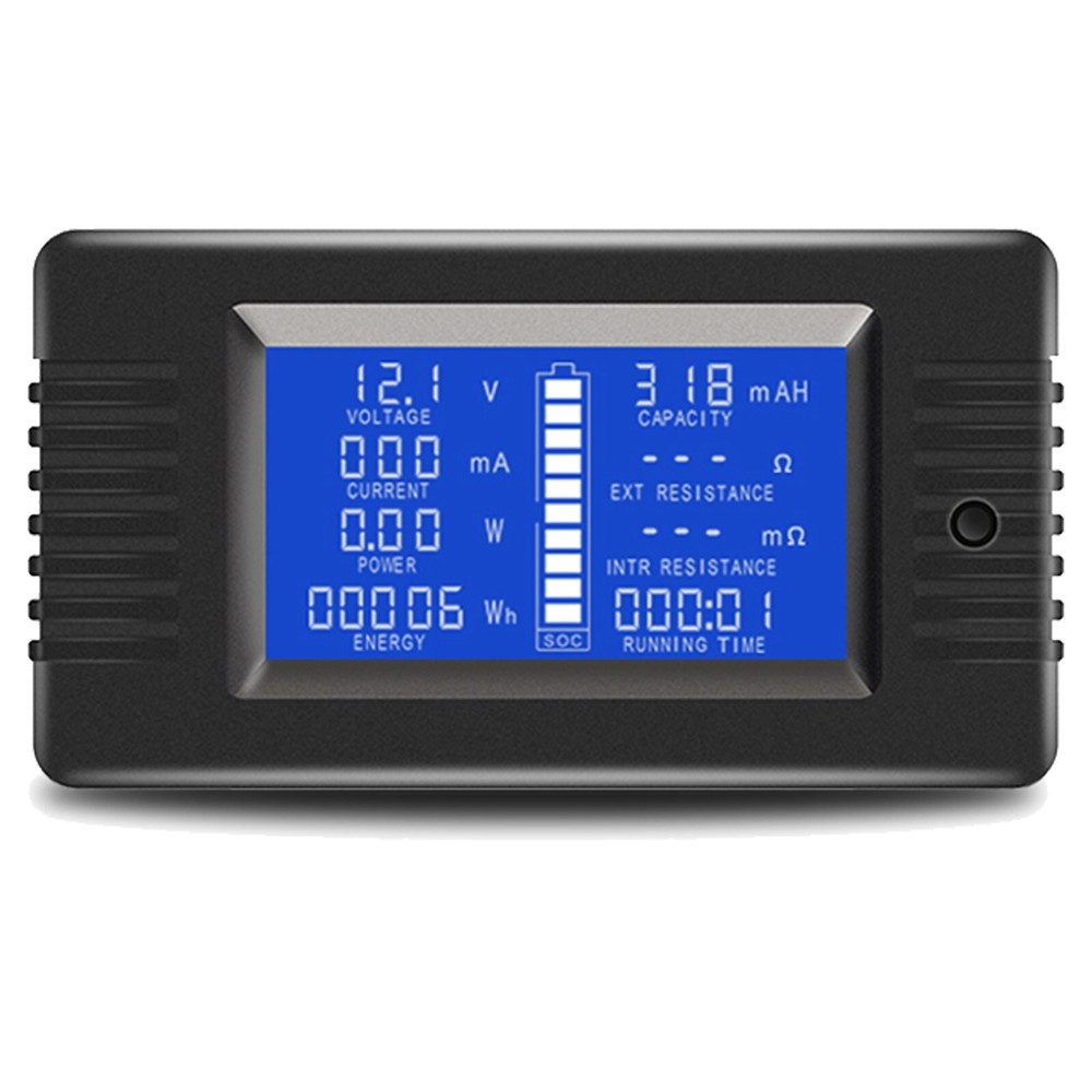DC Battery Monitor Meter 200A 0-200V LCD Display Voltage Amp for Car RV Solar