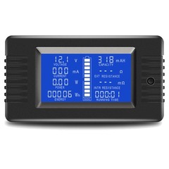 DC Battery Monitor Meter 200A 0-200V LCD Display Voltage Amp for Car RV Solar