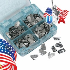 AZDENT Dental Orthodontic Buccal Tubes 1st Molar Roth MBT 022 Bondable Non-conv
