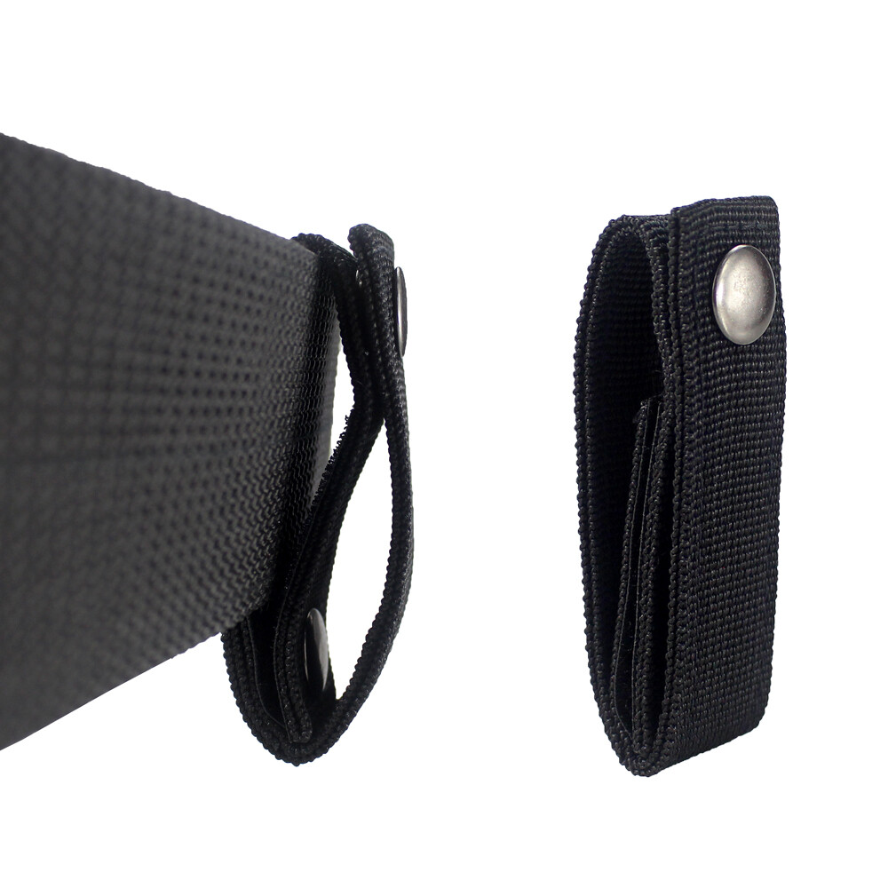 Tactical Nylon Molle Duty Belt Handcuff Strap Case Holder with Safety Metal Snap