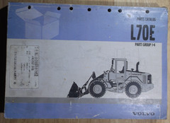 VOLVO L70E WHEEL LOADER PARTS MANUAL BOOK CATALOG 2 VOLUME SET