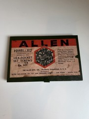 Allen No. 621 Vintage Holo-Krome Socket Set Screw & Wrench Assortment Antique