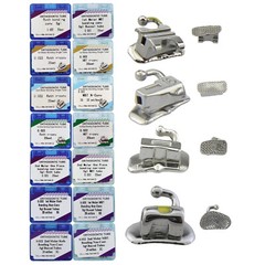80 Tubos Ortodoncia Dental Buccal Tube 1st 2nd Molar Roth MBT 022 Conv Monoblock