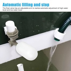 4pcs 1/2″ Ball Float Valve Variable Arm Water Level Control Automatic Fill Stop