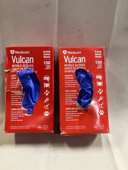 MEDICOM Vulcan Latex-Free Indigo Nitrile Gloves, Size M – 250 count