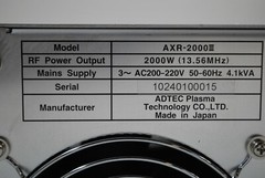 27-372675-00 / 10240101 ADTEC AXR-2000III RF PLASMA GENERATOR / NOVELLUS ADTEC