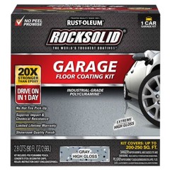 Rust-Oleum ROCKSOLID Garage Floor Coating Kit – Gray High Gloss (60003)